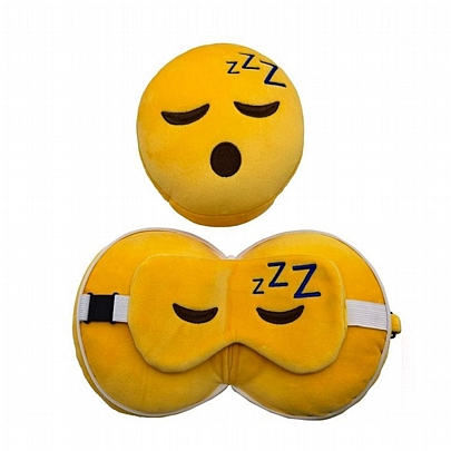 Σετ ταξιδιού μάσκα ύπνου & μαξιλαράκι - Snoozie the Sleeping Head - Puckator