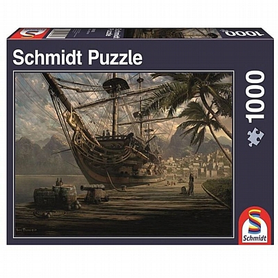 Παζλ - Ship at Anchor (1000κ) - Schmidt