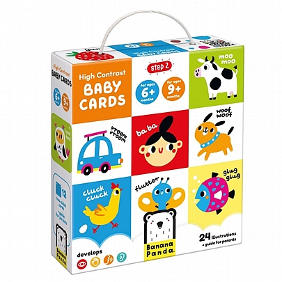 Παιχνίδι Δραστηριοτήτων: Βρεφικές κάρτες - Ζωάκια - Banana Panda