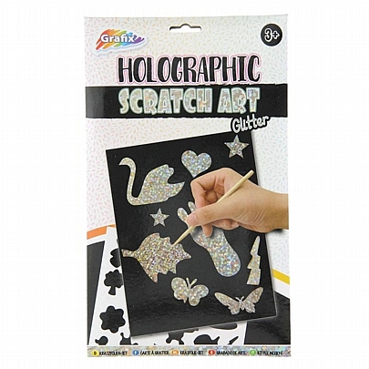 Holographic Scratch Art - Glitter - Grafix