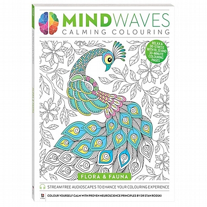 Mindwaves Calming Colouring: Flora & Fauna (Βιβλίο ζωγραφικής)
