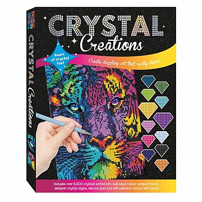 Crystal Creations: Κολάζ με στρας - Neon Tiger - Hinkler Create