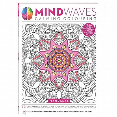 Mindwaves Calming Colouring: Mandalas (Βιβλίο ζωγραφικής)