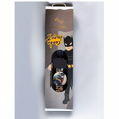 Πασχαλινή λαμπάδα Αρωματική Μαύρη (25εκ.) - Μπρελόκ & Μαγνητάκι: Νυχτερίδα