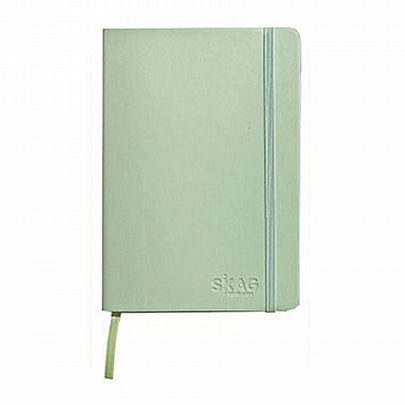 Σημειωματάριο ριγέ με λάστιχο - Λαχανί (14x21) - Skag Σημειωματάριο ριγέ με λάστιχο - Λαχανί (14x21) - Skag