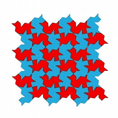 Wizzle Μαθηματικό Παζλ - Hippofox Κόκκινο & Γαλάζιο (40κ.) - Isometricks