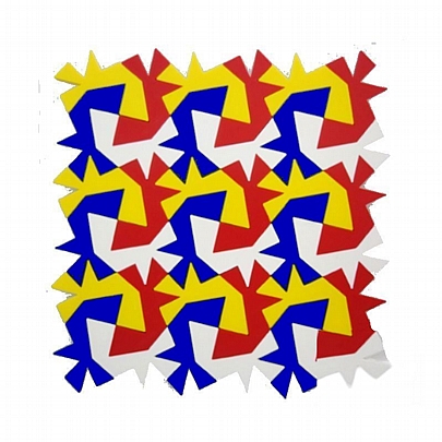 Wizzle Μαθηματικό Παζλ - Llama Μπλε, Κίτρινο, Κόκκινο & Άσπρο (40κ.) - Isometricks