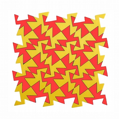 Wizzle Μαθηματικό Παζλ - Geo2 Κίτρινο & Κόκκινο (40κ.) - Isometricks