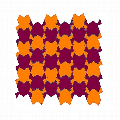 Wizzle Μαθηματικό Παζλ - Scarab Πορτοκαλί & Μπορντό (40κ.) - Isometricks