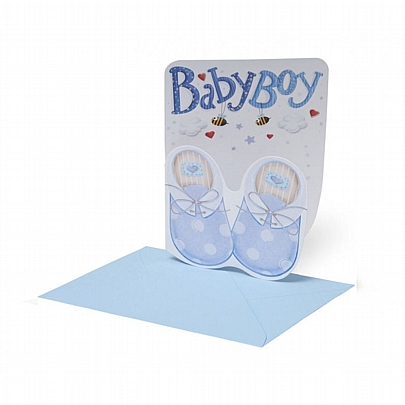 Ευχετήρια κάρτα με Φάκελο - Baby Boy (11.5x17) - Legami