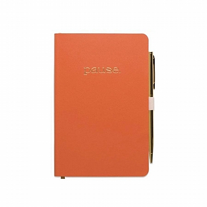 Σημειωματάριο Προσωπικών Στόχων με Στυλό - Pause (11.5x16.5) - Designworks Ink