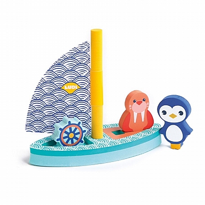 Παιχνίδι Μπάνιου - Βαρκούλα με φιγούρες Ζωάκια - Ludi