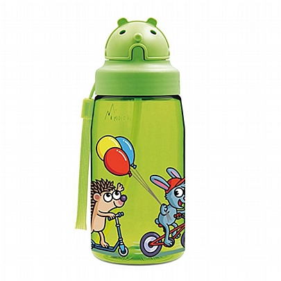 Παγούρι πλαστικό με καλαμάκι & πώμα - Ballons (450ml) - Laken Oby