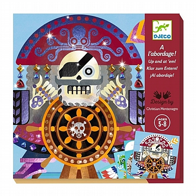 Χειροτεχνία με φύλλα χρυσού & στρας - Πειρατές - Djeco