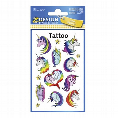 Τατουάζ για παιδιά - Unicorns (14τμχ.) - ZDesign