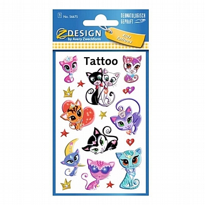 Τατουάζ για παιδιά - Cats (16τμχ.) - ZDesign