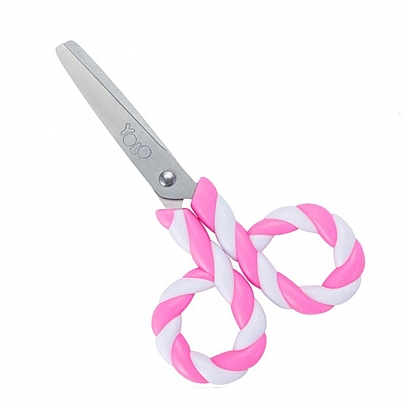 Παιδικό Ψαλίδι - Pink & White Candy (13.5cm) - Yolo