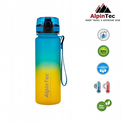 Παγούρι πλαστικό - Blue & Yellow (500ml) - AlpinPro