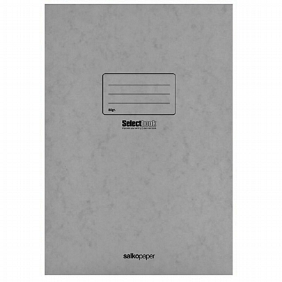 Τετράδιο Εκθέσεων Ριγέ A4 - Γκρι (40Φ./80gr) - Salkopaper