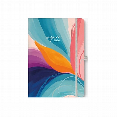 Ημερήσιο Ημερολόγιο με λάστιχο Free Dream 2026 - Inspire (12x17) - AdBook