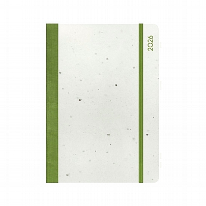 Ημερήσιο Ημερολόγιο με λάστιχο Garden Dreams 2025 - Olive (14x21) - The Writing Fields
