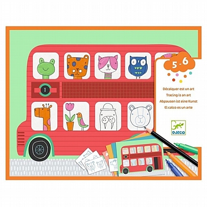 Ζωγραφίζω με ιχνογράφηση - Ζωάκια - Djeco