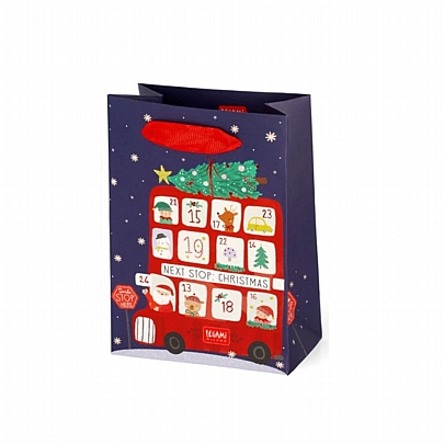 Χριστουγεννιάτικη Σακούλα Δώρου - Christmas Bus (10x15) - Legami Χριστουγεννιάτικη Σακούλα Δώρου - Christmas Bus (10x15) - Legami