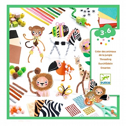 Σετ Καλλιτεχνικών & δημιουργικής απασχόλησης - Ζώα Ζούγκλας - Djeco Σετ Καλλιτεχνικών & δημιουργικής απασχόλησης - Ζώα Ζούγκλας - Djeco