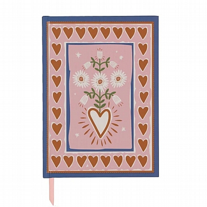 Σημειωματάριο Ριγέ με Σκληρό Εξώφυλλο - A Dopo Hearts (15x20) - Designworks Ink