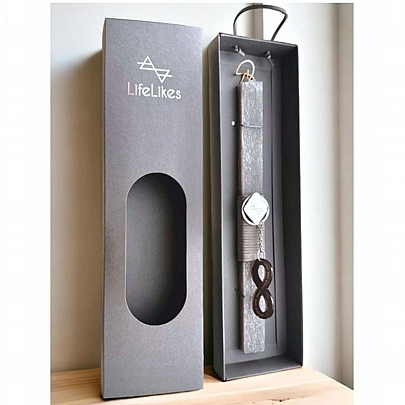 Πασχαλινή λαμπάδα Αρωματική Γκρι (24εκ.) - Μπρελόκ & Μαγνητάκι: Άπειρο