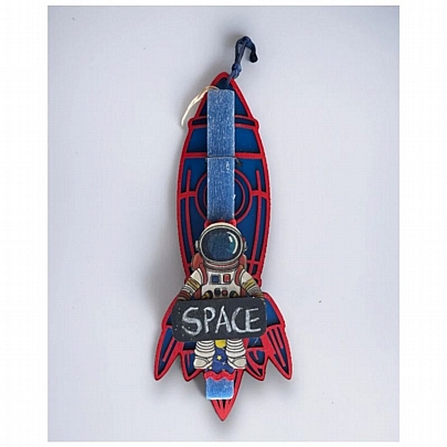 Πασχαλινή λαμπάδα Αρωματική Μπλε (25.5εκ.) - Κάδρο & Μαγνητάκι: Space