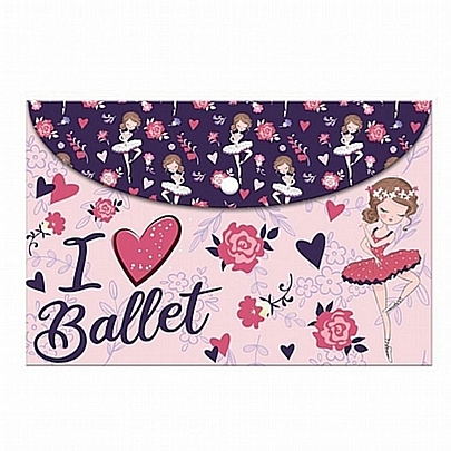 Φάκελος με κουμπί - l love Ballet (Α4) - Must