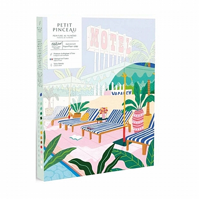 Ζωγραφική με Αριθμούς σε Καμβά - The Motel Pool - La Petite