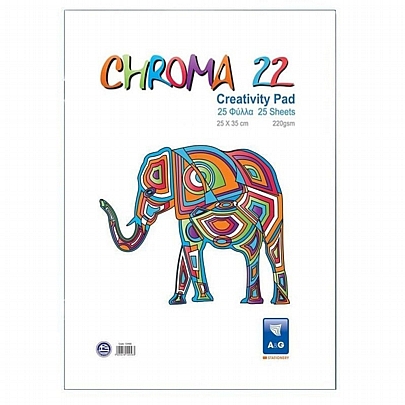 Μπλοκ κολάζ 25 χρωμάτων (25x35) - A&G