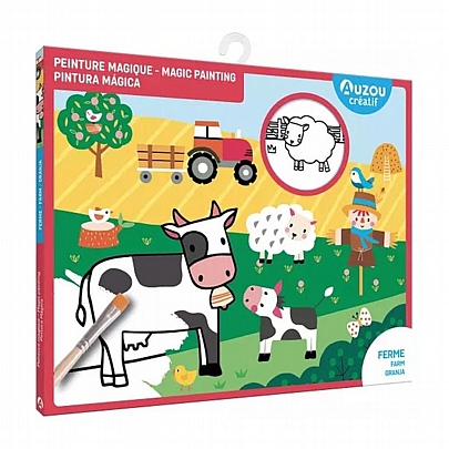 Ζωγραφική με Πινέλο & Νερό - Η Μαγική Φάρμα - Auzou