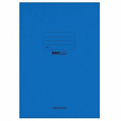 Τετράδιο Εκθέσεων Ριγέ A4 - Μπλε  (40Φ./80gr) - Salkopaper