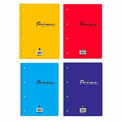Τετράδιο σπιράλ Περφορέ Ριγέ με Τρύπες Αρχειοθέτησης Α4 - 2 θέματα Prime (60Φ.) - Salkopaper
