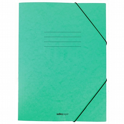 Χάρτινος φάκελος με λάστιχο - Pastel Πράσινο (25x35) - Salkopaper