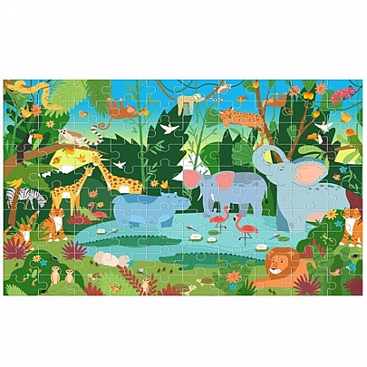 Παζλ Παρατηρητικότητας - Ζώα της Ζούγκλας (100κ.) - Luna Toys Παζλ Παρατηρητικότητας - Ζώα της Ζούγκλας (100κ.) - Luna Toys