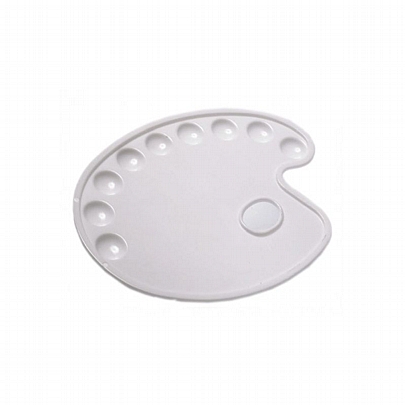 Παλέτα πλαστική οβάλ 9 θέσεων - Describo