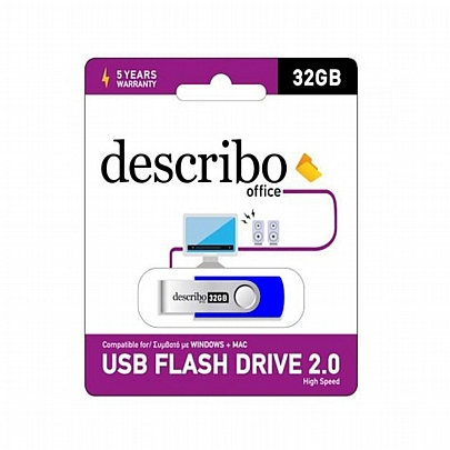 Usb flash drive 2.0 (64GB) - Blue - Describo