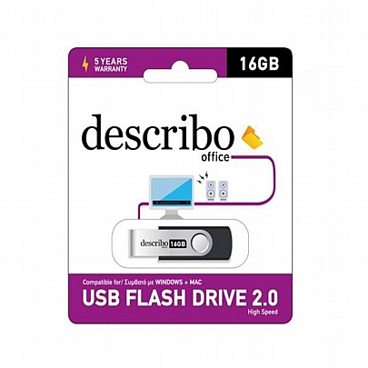 Usb flash drive 2.0 (16GB) - Black - Describo