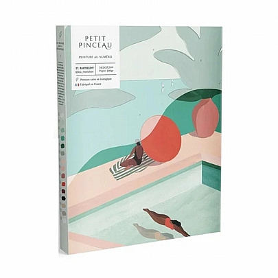 Ζωγραφική με Αριθμούς σε Καμβά - St Barthélémy by Léa Morichon - La Petite