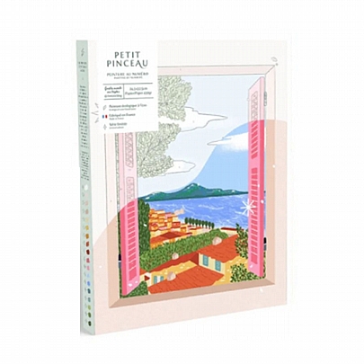 Ζωγραφική με Αριθμούς σε Καμβά - Fenêtre ouverte sur Naples - La Petite