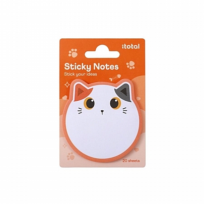 Αυτοκόλλητα Sticky Notes - Orange Cat (20χαρτάκια/7.0x7.8εκ.) - iTotal
