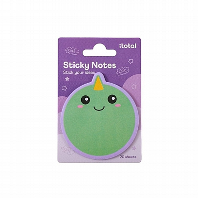 Αυτοκόλλητα Sticky Notes - Dino (20χαρτάκια/7.0x7.8εκ.) - iTotal