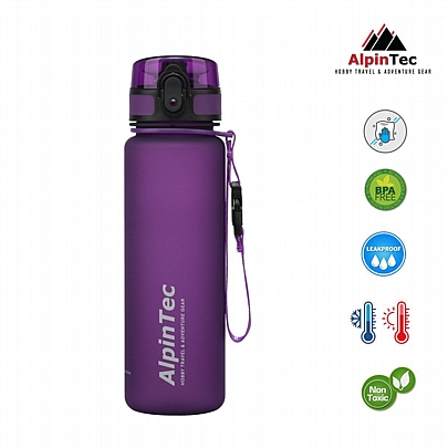 Παγούρι πλαστικό - Purple (500ml) - AlpinPro