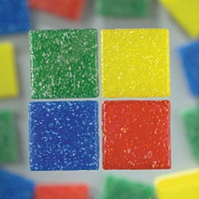 Ψηφίδες για κατασκευή μωσαϊκού - Πράσινες, Κίτρινες, Κόκκινες & Μπλε αποχρώσεις (302τμχ.) - Efco