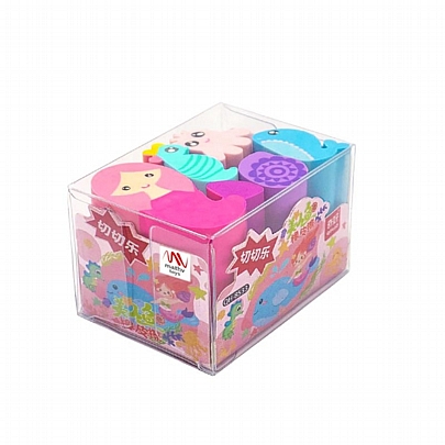 Σετ σβήστρες - Mermaid (6τμχ.) - Qihao