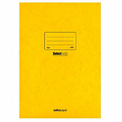Τετράδιο Εκθέσεων Ριγέ A4 - Κίτρινο  (40Φ./80gr) - Salkopaper